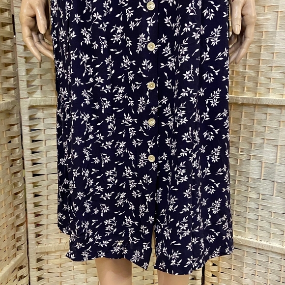 Michael K & Company, Patterned Blue Dress - Size M - Picture 6 of 10